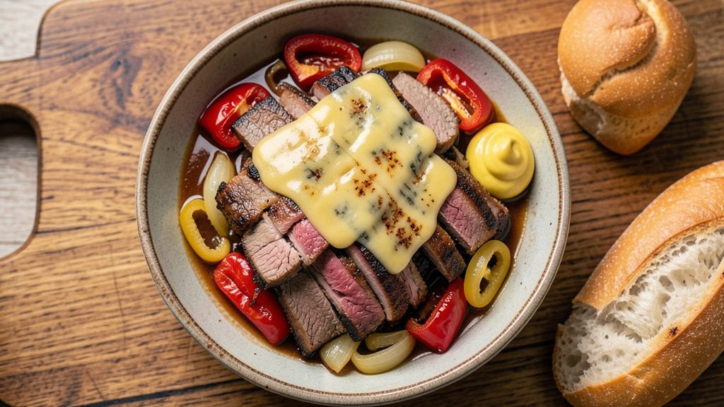Brisket Philly Cheese Steak Recipe: Smoky-Spiced Meat Sandwich Fusion