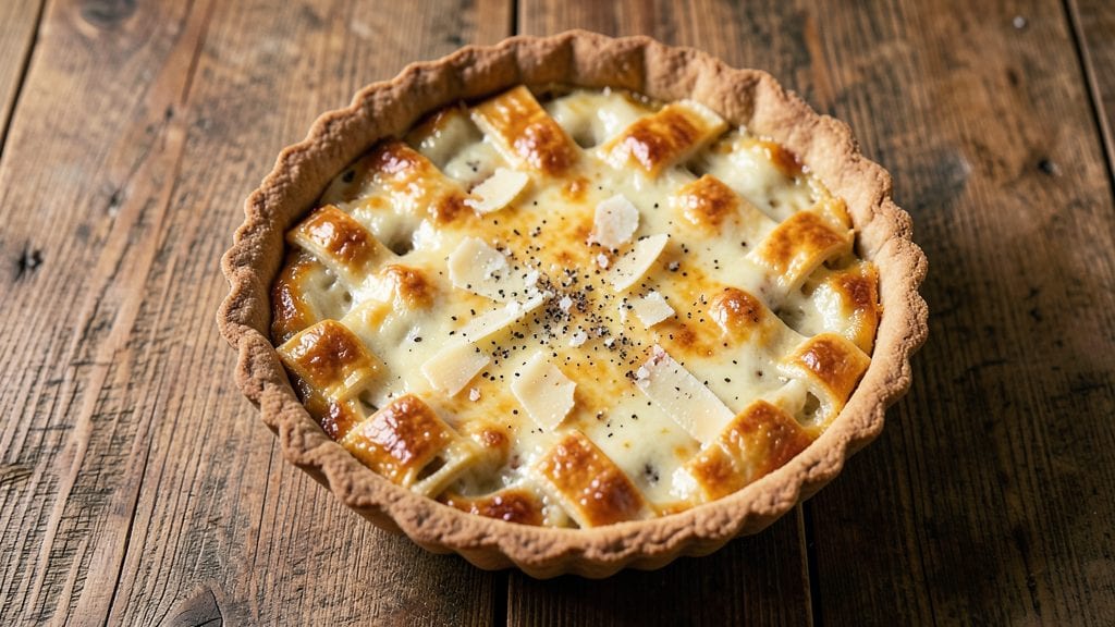 Cheddar Cheese Quiche Recipe: Golden Crust and Flaky Layers