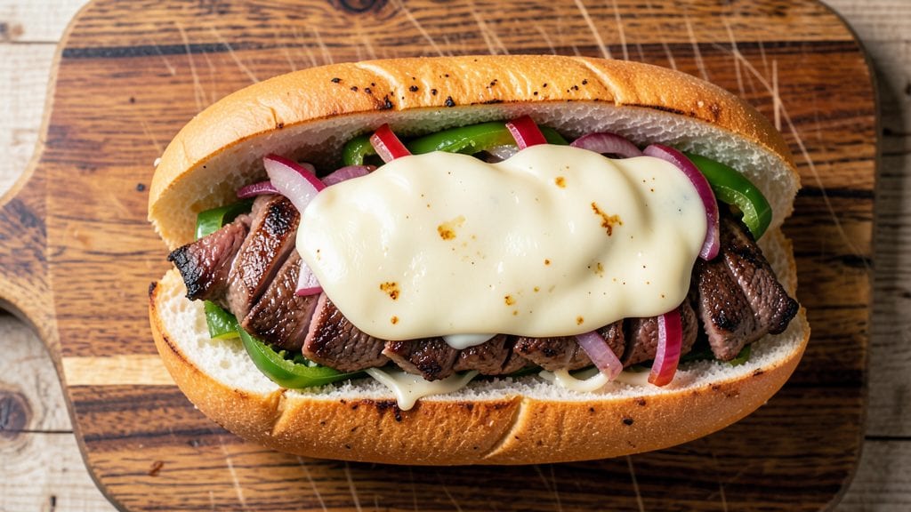 Classic Philly Cheese Steak Recipe: Grill-Mastered Layers of Sizzling Steak and Melted Cheese