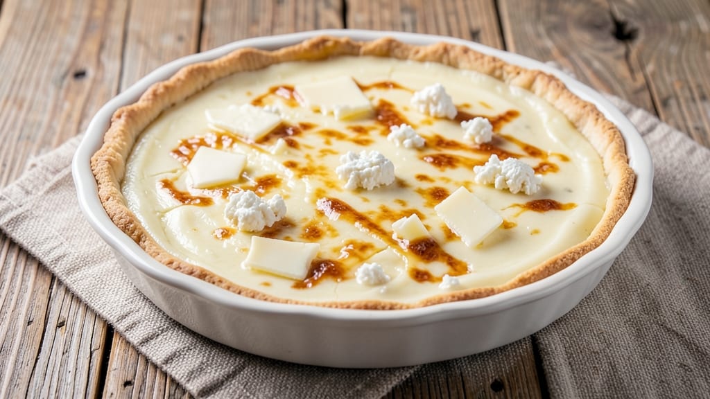 Magnolia Three Cheese Quiche Recipe: Golden Crust With Triple Melty Layers