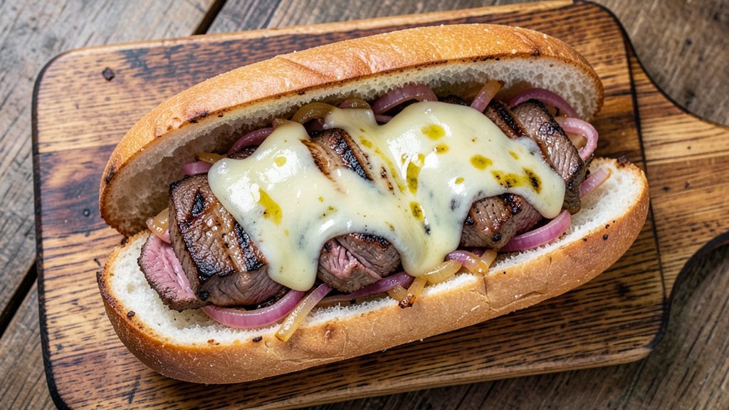 Original Philly Cheese Steak Recipe: Sizzling Hoagie Magic With Caramelized Onions