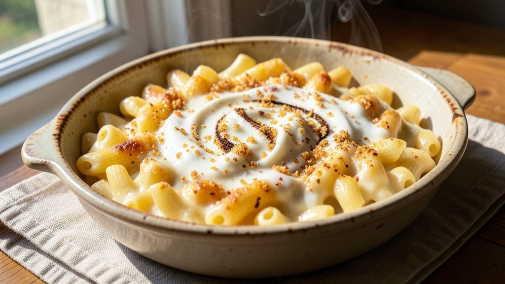 Panera Mac N Cheese Copycat Recipe: Vanilla Bean Swirls and Buttery Breadcrumb Crown