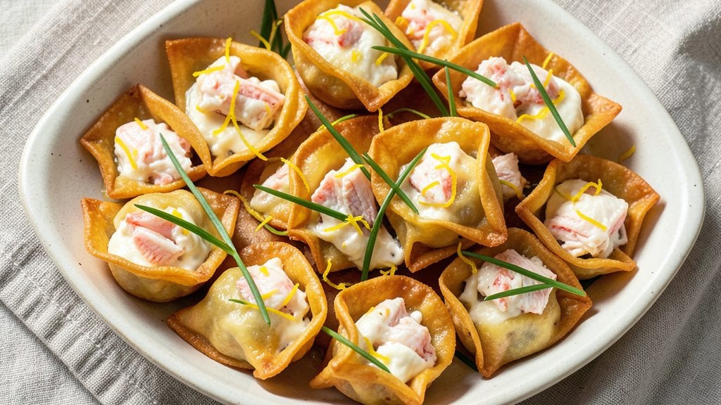 Philadelphia Cream Cheese Crab Rangoon Recipe: Crispy Wonton Shells With Gooey Crab Filling